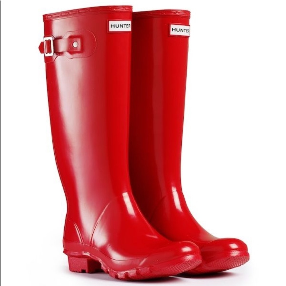 Red Original Tall Hunter Rainboots